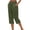 H122 Army Green, variant on Womens Capri Pants Drawstring Solid Color Pants For Women Everyday Wear Comfortable Trousers With Pocket Size 3Xl