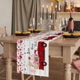 thumbnail image 2 of Table Runners 72 Inches Long Dress Scarves, Valentine's Day Farmhouse Kitchen Table Runner, Coffee Tablerunners, Pink Love Heart Floral Truck Wooden 18x72 Inch, 2 of 9