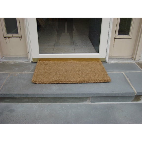 1" Thick Natural Woven Coco Coir Doormat, 24" x 48", Heavy-Duty Entrance Mat for Front Door, Entryway & Porch