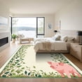 thumbnail image 3 of ODIKA 4'x6' Machine Washable Non-Slip Area Rug, Cottagecore Pink High Traffic Rug with Pad, Pink, 1050770, 3 of 8
