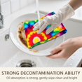 thumbnail image 7 of 4 Pcs Funny Kitchen Towels,Rainbow Tie Dye Circular Pattern Microfiber Dish Towels,Kitchen Tea Towels,Kitchen Towel Set (18" X 26"), 7 of 7