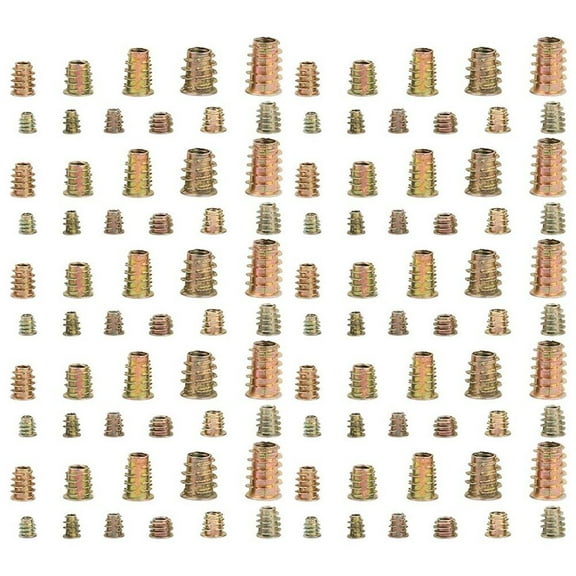 70 Pcs Internal and External Tooth Nut Furniture Screw Screw for Wood Furniture Threaded Fastener