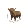 thumbnail image 3 of Home Garden Cow Resin Ornament Exquisite Shape Compact Size Multi Use Decor for Home Dining Table Foyer Living Room Garden Terrace Car Office Gifting Christmas Mother's Day Holiday Decors, 3 of 3