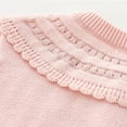 thumbnail image 3 of Cardigan for Girls Dressy New Toddler Baby Girls Cotton Cardigan Sweater Long Sleeve Button down Jackets Fall Trendy Outfits Pinky 3 Months, 3 of 7