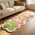 thumbnail image 7 of Flower Bath Mat Soft Plush Non Slip Absorbent Washable Bathroom Rug Home Decor, 7 of 7