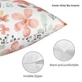 thumbnail image 5 of YFYANG Square Decorative Throw Pillow Case (Without Pillow Insert), Watercolor Flower Patterns Bedroom Sofa Car Cushion Cover, 26"x26", 5 of 9