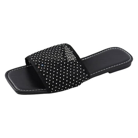 

Xboschi Beach Sandals for Woman Sandals Comfortable Women Sandals Fashion New Pattern Mesh Bright Decoration Open Toe Breathable And Comfortable Flat Bottom Summer Casual Shoes