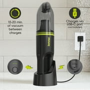 IonVac Handvac Handheld Cordless Vacuum, Pet-Friendly Multi-Surface Lightweight Vacuum Cleaner with USB Charging, Model #7441, Green