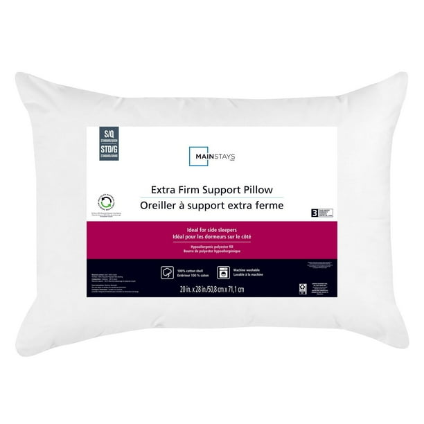 Extra Firm Pillow Walmart Back Pillows Mainstays Extra Firm