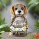 thumbnail image 2 of Garden Puppy Dog Decoration Props Outdoor Solar Luminous Cute Animal Statue Garden Resin Crafts Orn, 2 of 5