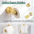 thumbnail image 5 of Munek 4-Piece Bathroom Hardware Set, 24" Towel Bar, Towel Ring, Robe Hook & Toilet Paper Holder, Brushed Stainless Steel, 5 of 8