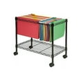 thumbnail image 2 of Lorell Mobile File Cart - 4 Caster - Steel - 12.9" X 25.8" X 20.5" - Black (LLR45651), 2 of 8