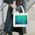 thumbnail image 7 of Yiaed Green Turquoise Teal Print Fluffy Shoulder Bag Plush Bags Women Ladies Tote Bag Fluffy White Furry Purse Handbag for Autumn and Winter, 7 of 7
