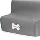 thumbnail image 5 of Escaleras transpirables para mascotas con cubierta lavable de malla para perros y gatos gris, 5 of 6
