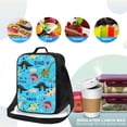 thumbnail image 4 of Bingfone Cute Dinosaurs Reusable Insulated Lunch Bag Cooler For Work School Picnic Or Travel, 4 of 7