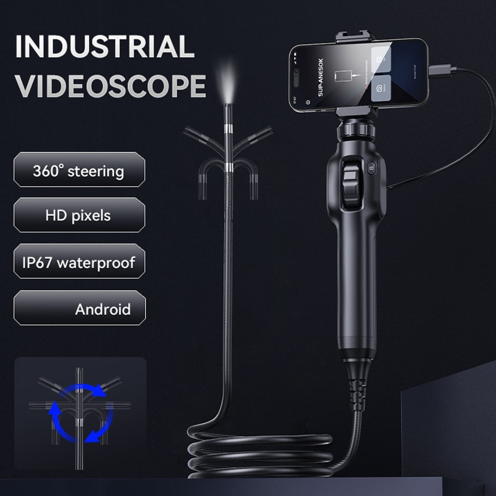 T-HOTLYST Waterproof Industrial Inspection Camera Flexible Handheld Borescope ABS for Comprehensive Equipment Maintenance & Repair