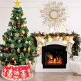 thumbnail image 4 of Christmas Tree Decor Surround Base Cover Skirt Foot Colorful Ornament Cartoon for Home Xmas Tree Skirt Party,B, 4 of 5