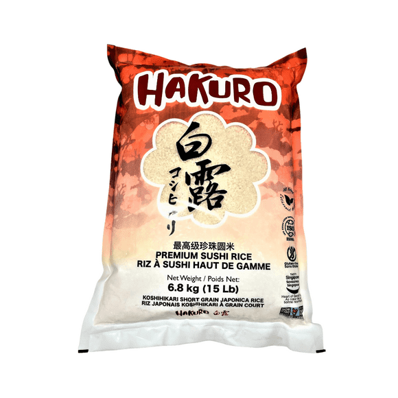 Hakuro Premium Sushi Rice, Premium Koshihikari short grain japonica rice