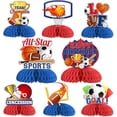 thumbnail image 2 of Kreatwow Sports Themed Centerpieces for Boys Sports Themed Birthday Party Supplies Sports Honeycomb Centerpieces Soccer Football Basketball Sports Party Decorations Ball Party Supplies for Kids, 2 of 7