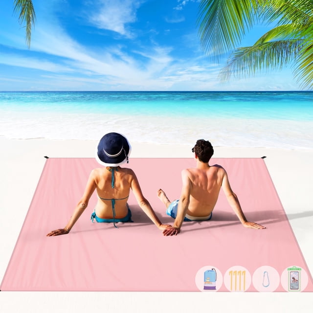 Manta de playa BYDOLL, 305 x 274 cm, impermeable y resistente a la arena