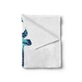 thumbnail image 2 of Anchor Soft Flannel Fleece Throw Blanket, Patterned Anchor Image Marine Elements Soul Emblem Oceanic Art Print, Cozy Plush for Indoor and Outdoor Use, 50" x 60", Purple and Blue, by Ambesonne, 2 of 5