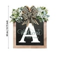 thumbnail image 2 of Clearance! Binkne 2023 New Last Name Year Round Front Door Wreath Front Door 26 Letter Farmhouse Wreath with Wreath Bow Spring Wreaths for Front Door Outside Hanger Decor Welcome Sign for Front Door Y, 2 of 3