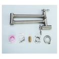 thumbnail image 1 of Polishing Folding Pot Filler Solid Brass Wall Mounted Kitchen Sink Faucet Tap With 360 Degree Rotation Spout ,Easy to Install, 1 of 5