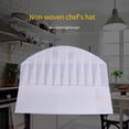 thumbnail image 4 of VONKY 20 Pieces Chef Hat Adjustable Head Cover with Holes Bakery Cook Cooking Boat Caps Kitchen Home Party Round, 4 of 6