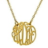 Personalized Handmade Women's Monogram Necklace 1 Inch, Available in Sterling Silver, 10kt Gold and 14kt Gold, 14, 16, 18 and 20 Long