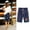 Navy, variant on ALLLIST Shorts for Women High Straight-Leg Ankle Yellow Graphic Trousers Comfy with Pockets Elastic Girls Skorts 60%Cotton,40%Linen Trousers XXL