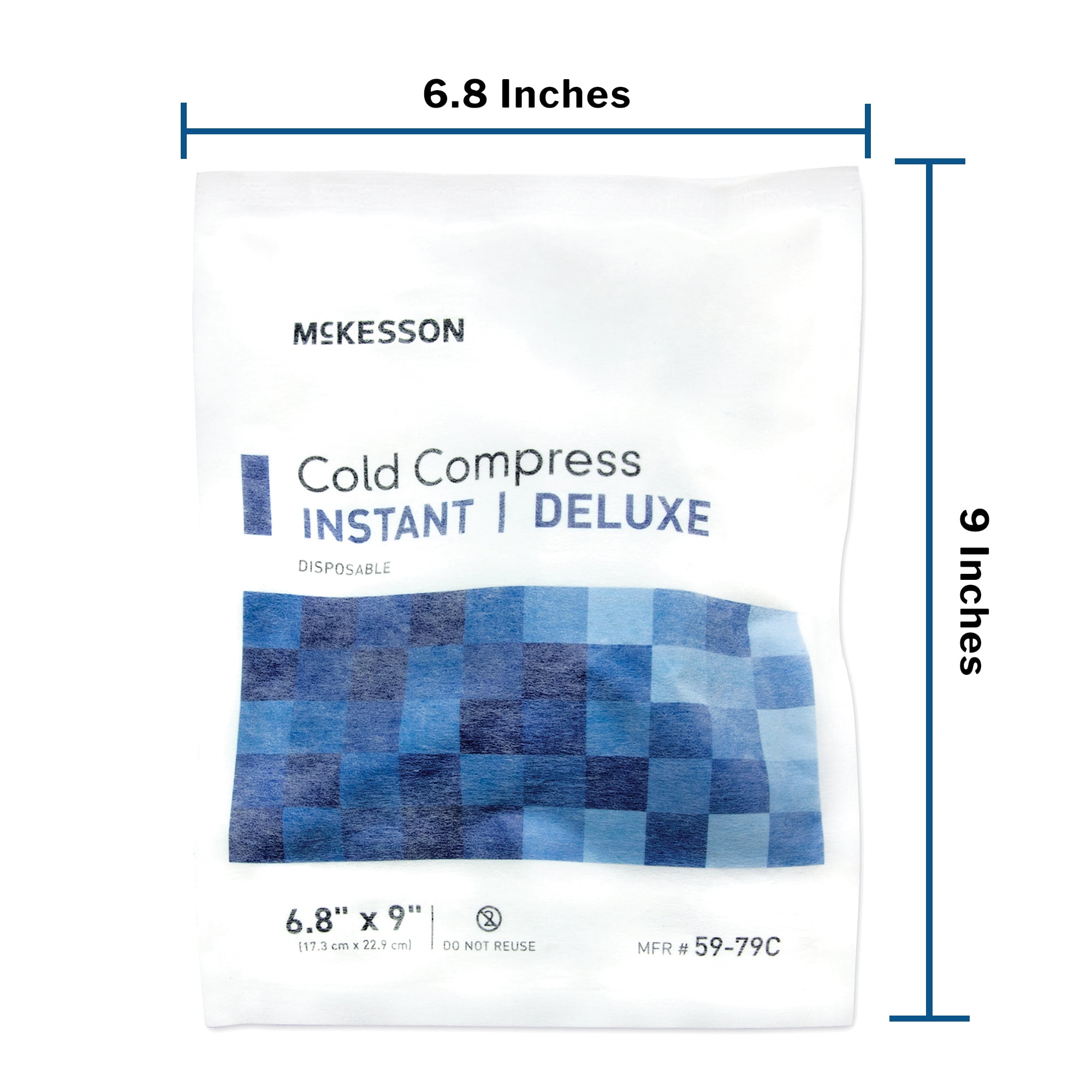 McKesson Cold Compress for Injury, Instant Cold Pack, 6 4/5 in x 9 in, 1 Count, 24 Packs, 24 Total