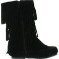 thumbnail image 2 of Pierre Dumas Girls Apache-6 Fringe Moccasin Boots, 2 of 4