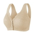 thumbnail image 3 of Pxxlle Plus Size Bras for Women Front Closure Wireless Everyday Bra Comfort Breastable Full Coverage Bralettes for Older Women XL, 3 of 8