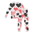 thumbnail image 1 of Two Piece Outfits for Teen Girls 3 Month Girl Clothes 儿童长袖印花家居服上衣裤子套装休闲装, 1 of 3