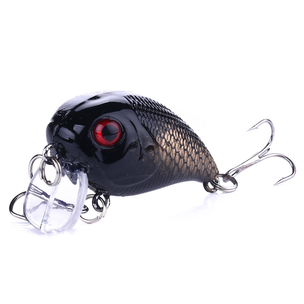 HENGJIA Crankbait Fishing Lures Deep Diving for Bass Trout, Slow Sinking for Freshwater Saltwater, Swimbaits Plopper Fishing Lure, Lifelike Fishing Lures Set