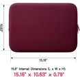 thumbnail image 3 of Funda protectora RAINYEAR para portátil de 15,6 pulgadas, funda de transporte con bolsa para accesorios, compatible con Dell de 15,6 pulgadas, 3 of 4