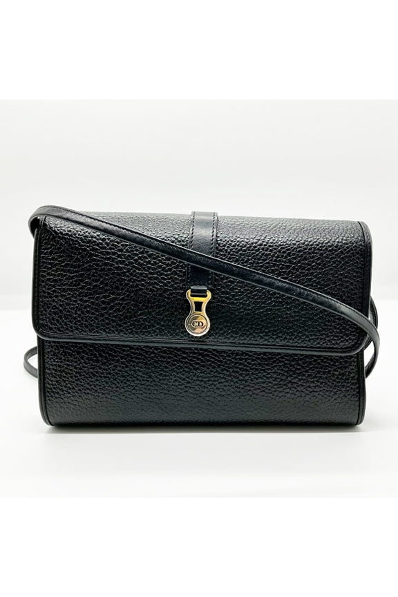 Pre-Owned Christian Dior Shoulder Bag Pochette Black Women's (Good)
