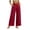 Red, variant on Noric Women's Wide Leg Palazzo Pants Button Back Stretch Waist Lightweight Breathable Boho Flowy Pants with Pockets