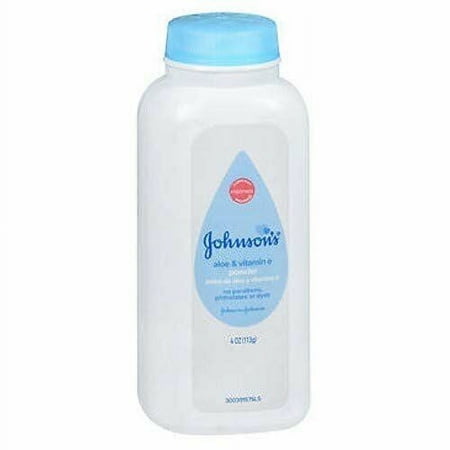 Johnson's Baby Aloe & Vitamin E Baby Powder, 4 oz (Pack of 3)