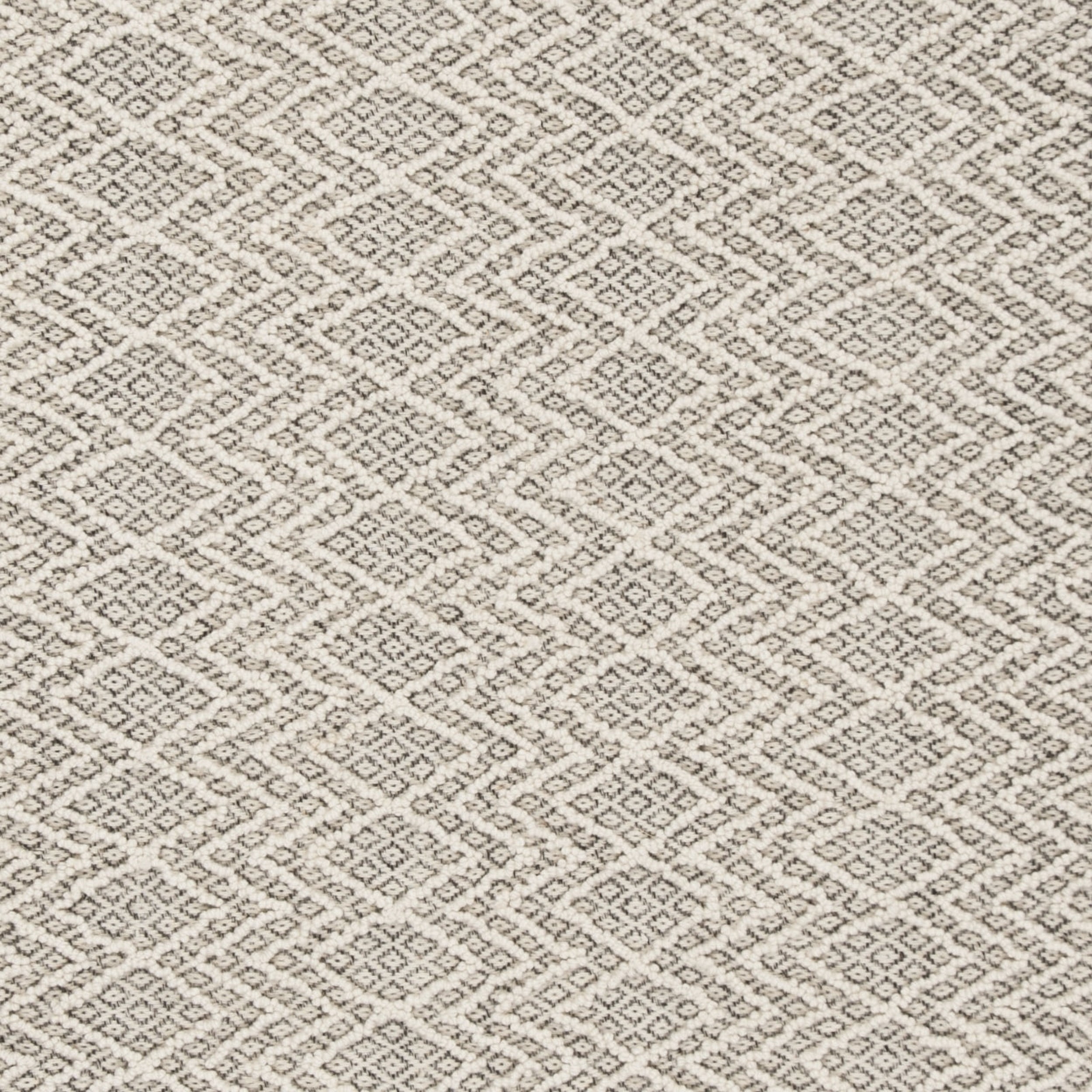 SAFAVIEH Trace Hermite Geometric Chevron Wool Area Rug, Grey/Black, 4' x 6'