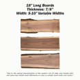 thumbnail image 2 of Losas de madera de nogal Walrus Oil de 46 cm de largo y 7/8 pulgadas de grosor, paquete de 3, 2 of 6