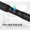 thumbnail image 4 of Black Shower Curtain Rod Adjustable 41 to 126 Inch, Spring Tension Curtain Rods Telescoping Curtain Rod for Bathroom, Windows, Kitchen, Room Divider, No Drilling, No Slip, No Rust, 4 of 15