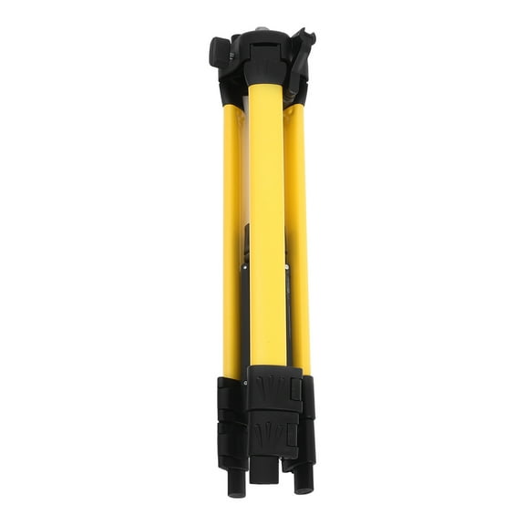 FRCOLOR Yellow Durable Steel Tripod with Level Vial for Supporting Facilities Adjustable Height and Smooth Extension Poles