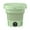 Green, variant on LCXmlly Clothes Washer 8L US Plug 3 Modes Half Automatic with Drain Basket Hand Washing Handheld Foldable Washer