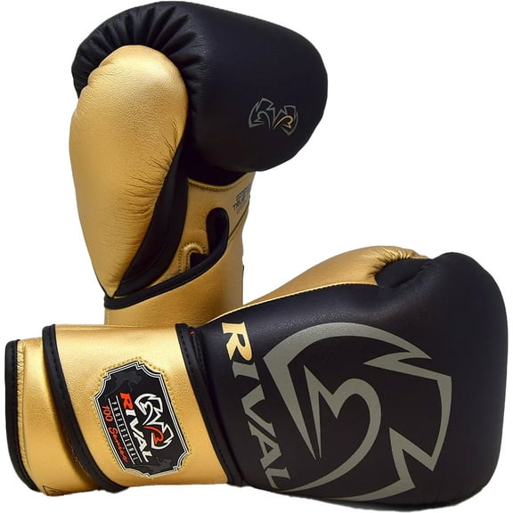 RIVAL Boxing RB100 Professional Bag Glove - Small - Black/Gold
