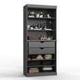 thumbnail image 2 of Palace Imports 100% Solid Wood 32" Bathroom Cabinet with 2-Drawers and Adjustable Shelves, Gray, 2 of 3