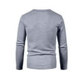 thumbnail image 4 of XFLWAM Mens Cardigans Sweaters Soft V-Neck Solid Color with Buttons Soft Touch Knit Long Sleeve Sweater with Pockets Gray 3XL, 4 of 4