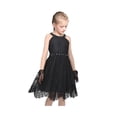 thumbnail image 5 of Girls Dress Black Lace Glove Rhinestone Halter Formal Party Ball Gown 10 Years, 5 of 9