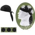 thumbnail image 6 of Motorcycle Skullcap Beanie Bandana Helmet Liner Head Wrap Adjusted Pirate Scarf, 6 of 19