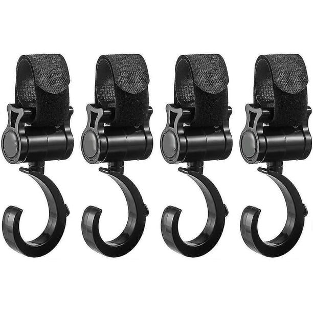 Stroller Hooks 4 Pack Stroller Hanger Bags Hook For Strollers Universal Stroller Clip Accessory (plastic-4pcs)